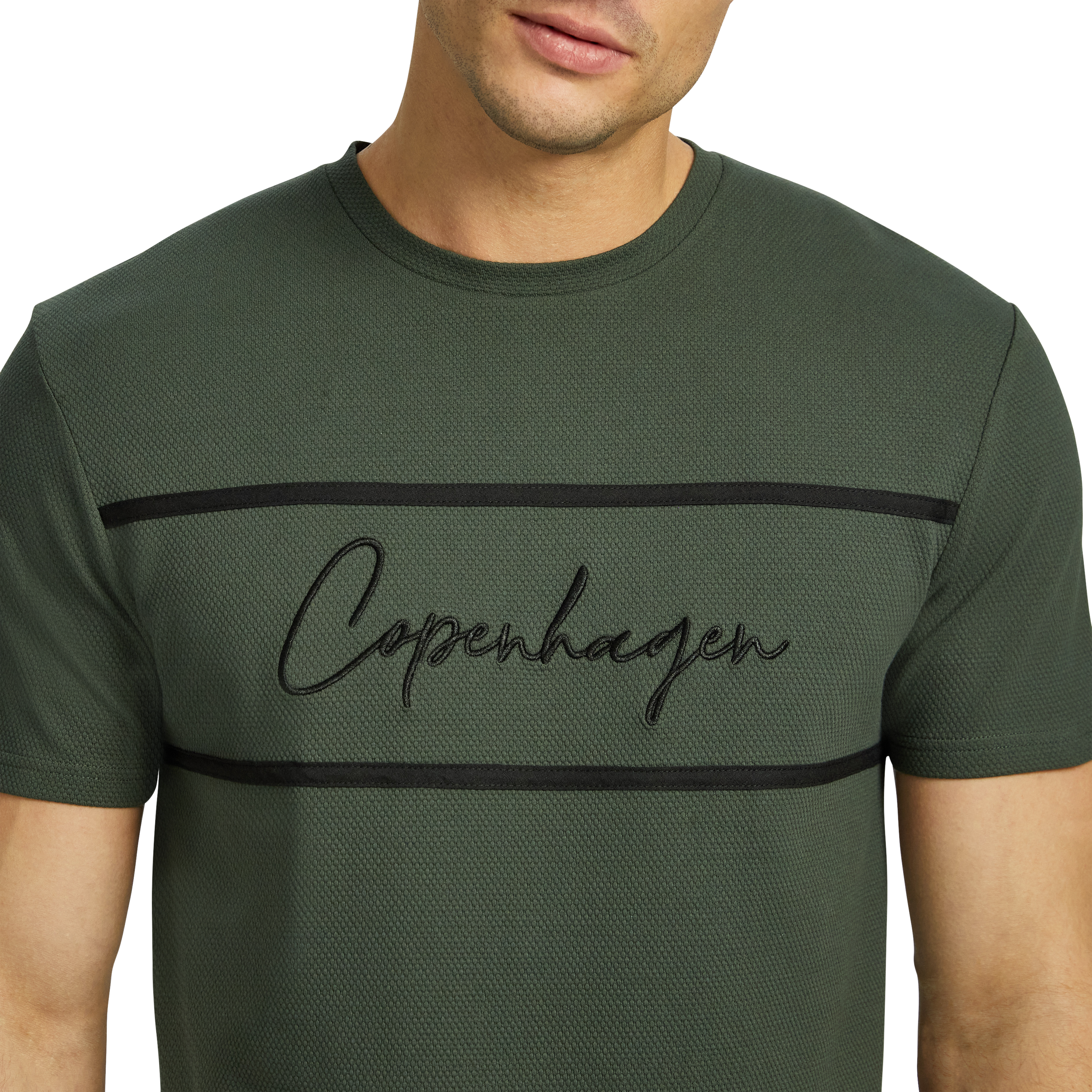 Green Soren Graphic Crew Neck Tee