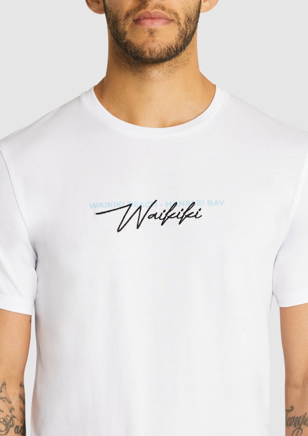 White Sterling Crew Tee