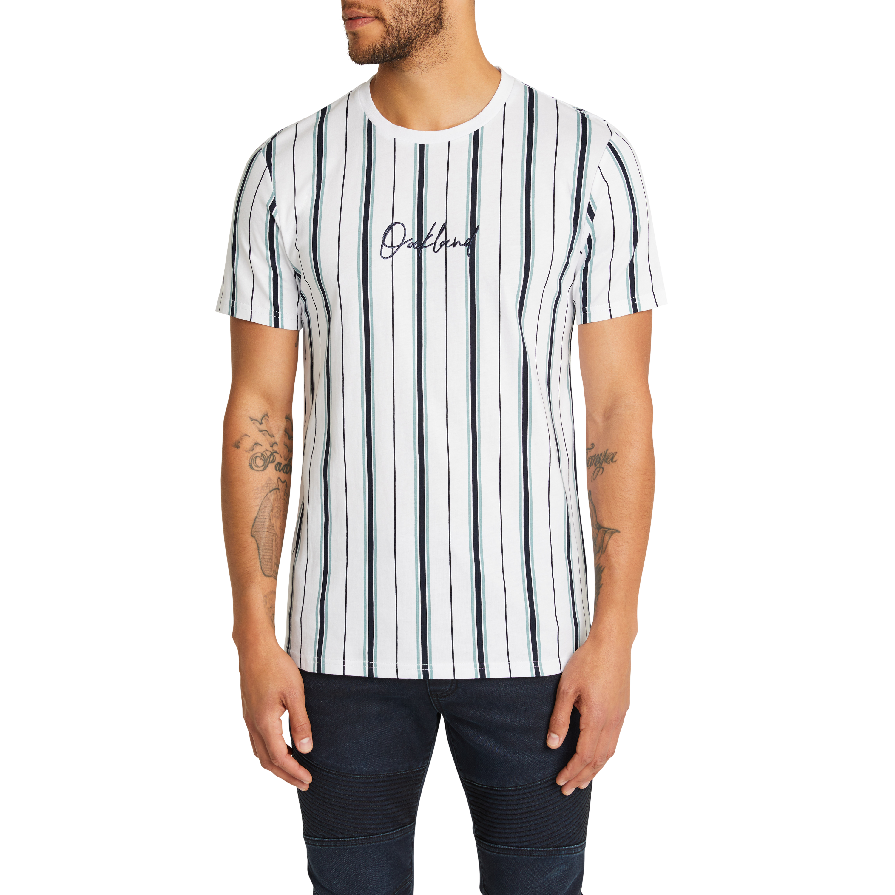 Balfour Stripe Crew Tee