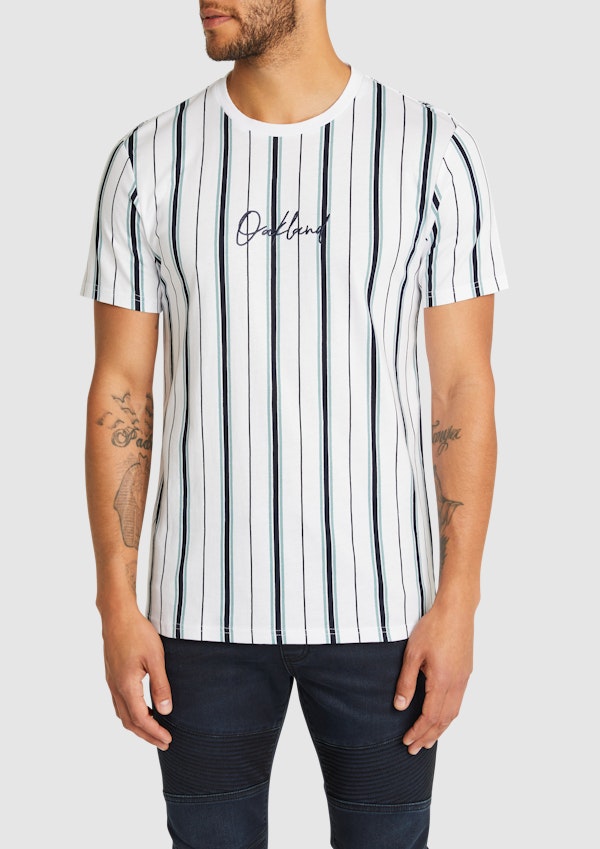 Balfour Stripe Crew Tee