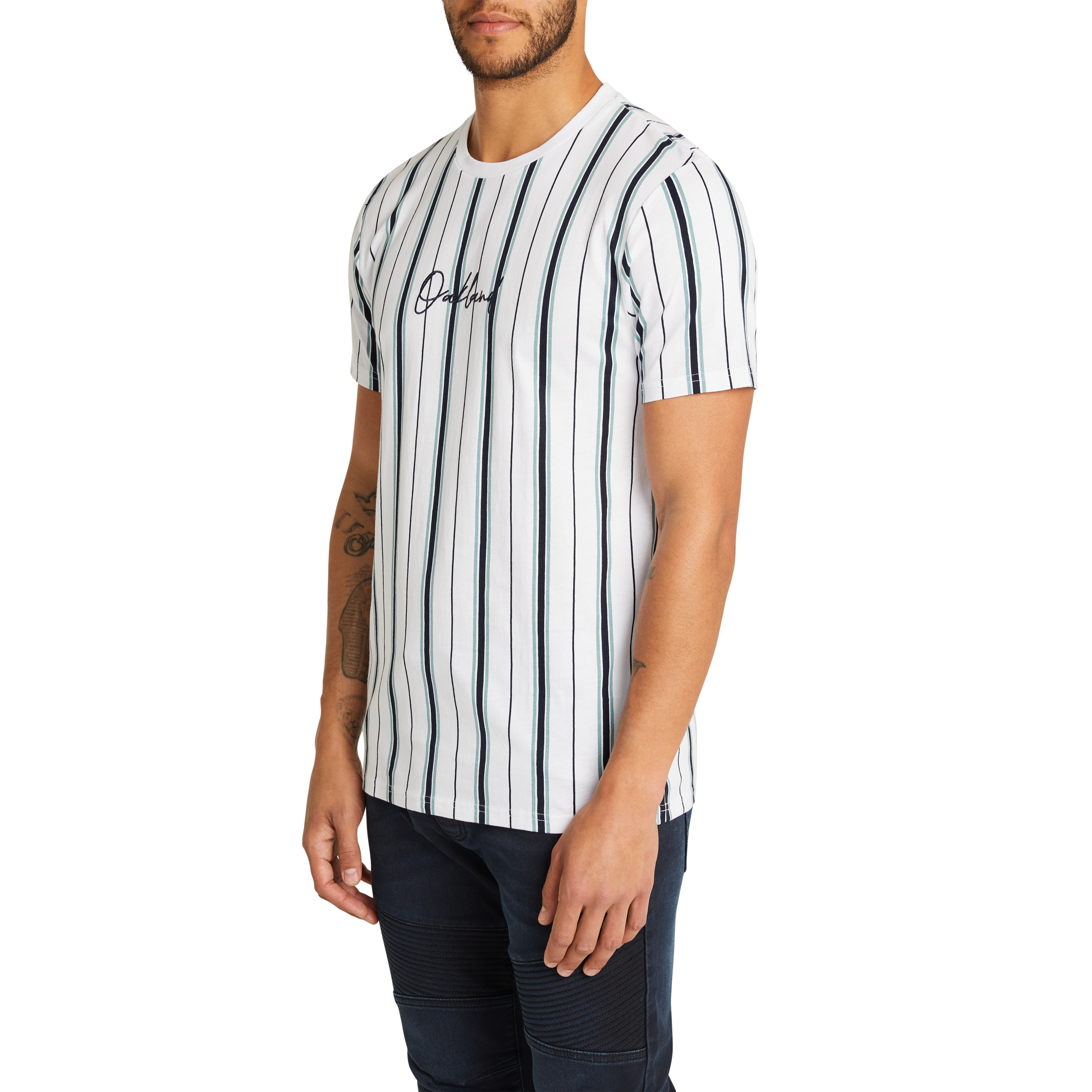 Balfour Stripe Crew Tee