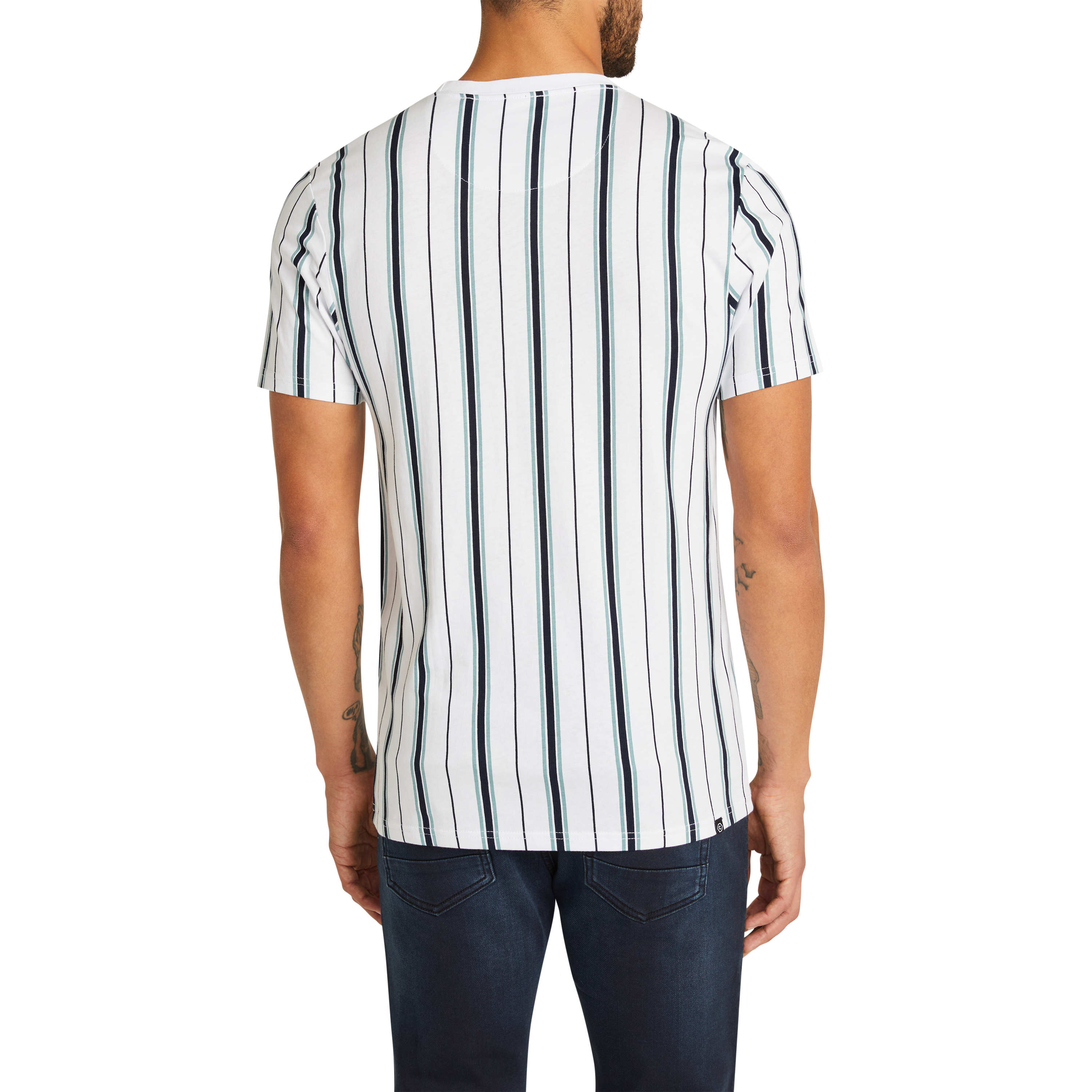 Balfour Stripe Crew Tee