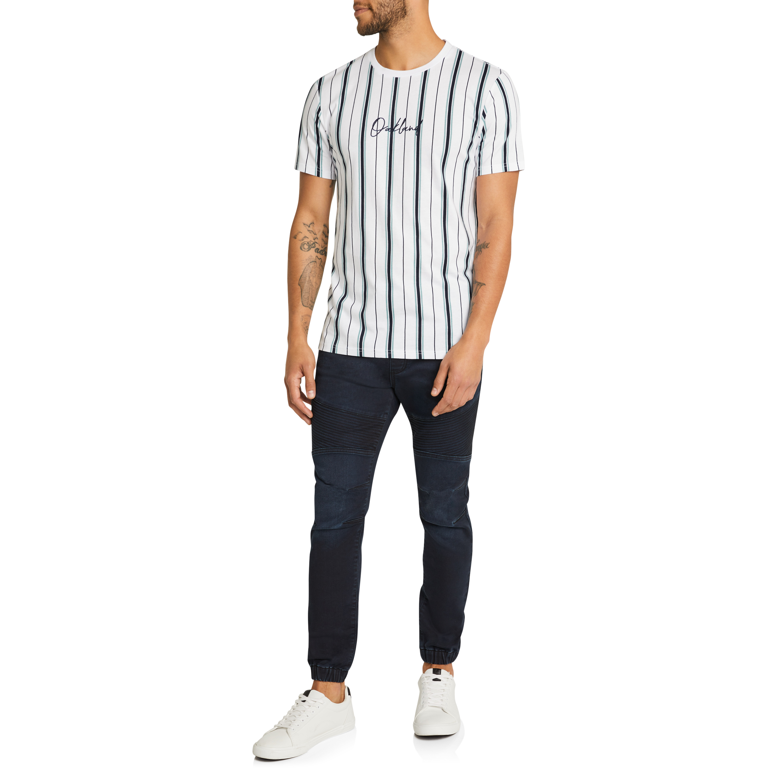 Balfour Stripe Crew Tee
