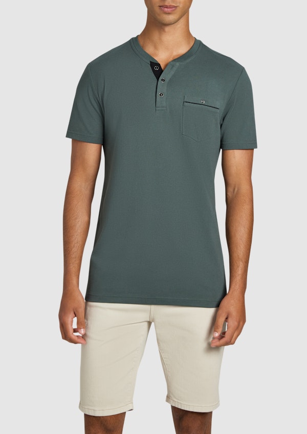 Green Ormond Henley Tee