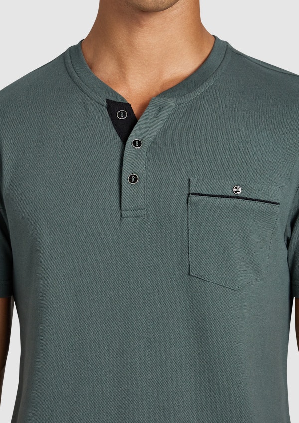 Green Ormond Henley Tee