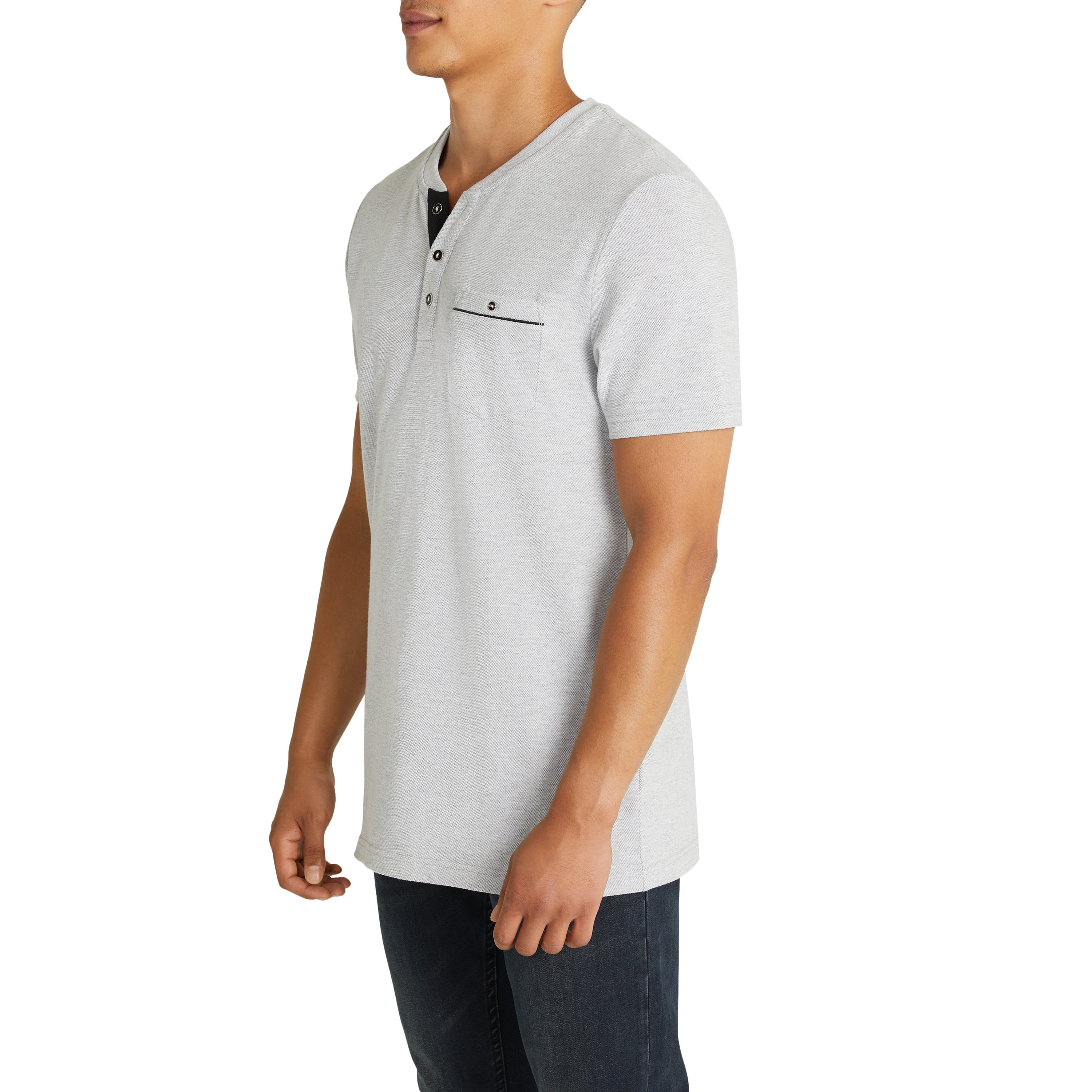 Light Grey Ormond Henley Tee