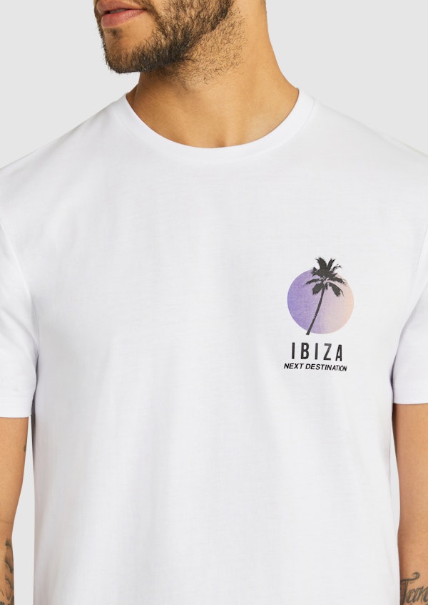 White Cosmo Crew Tee