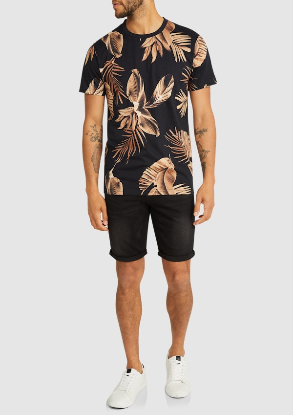 Black Kellen Crew Tee