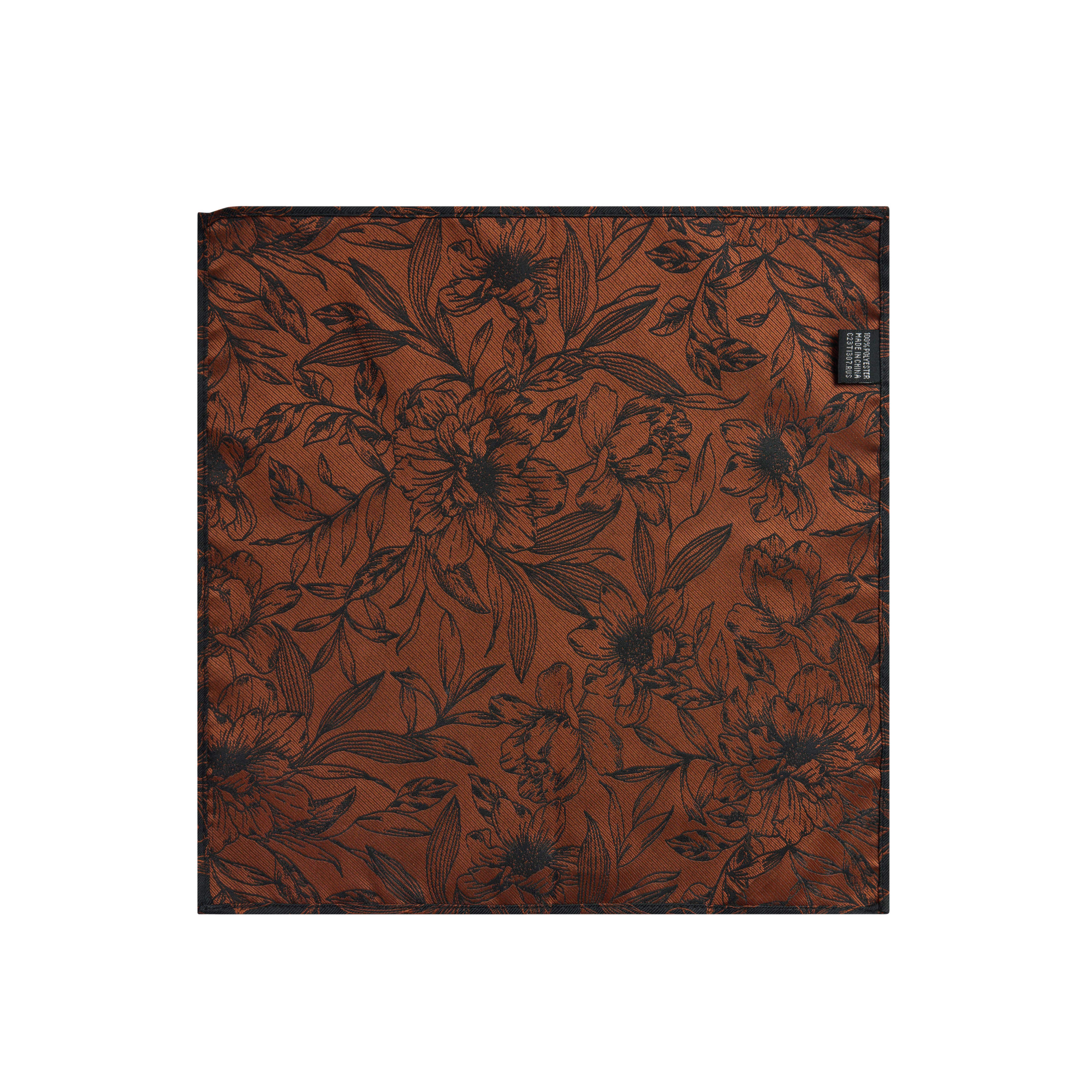 Rust Reversible Pocket Square Men's Accessories Connor AU