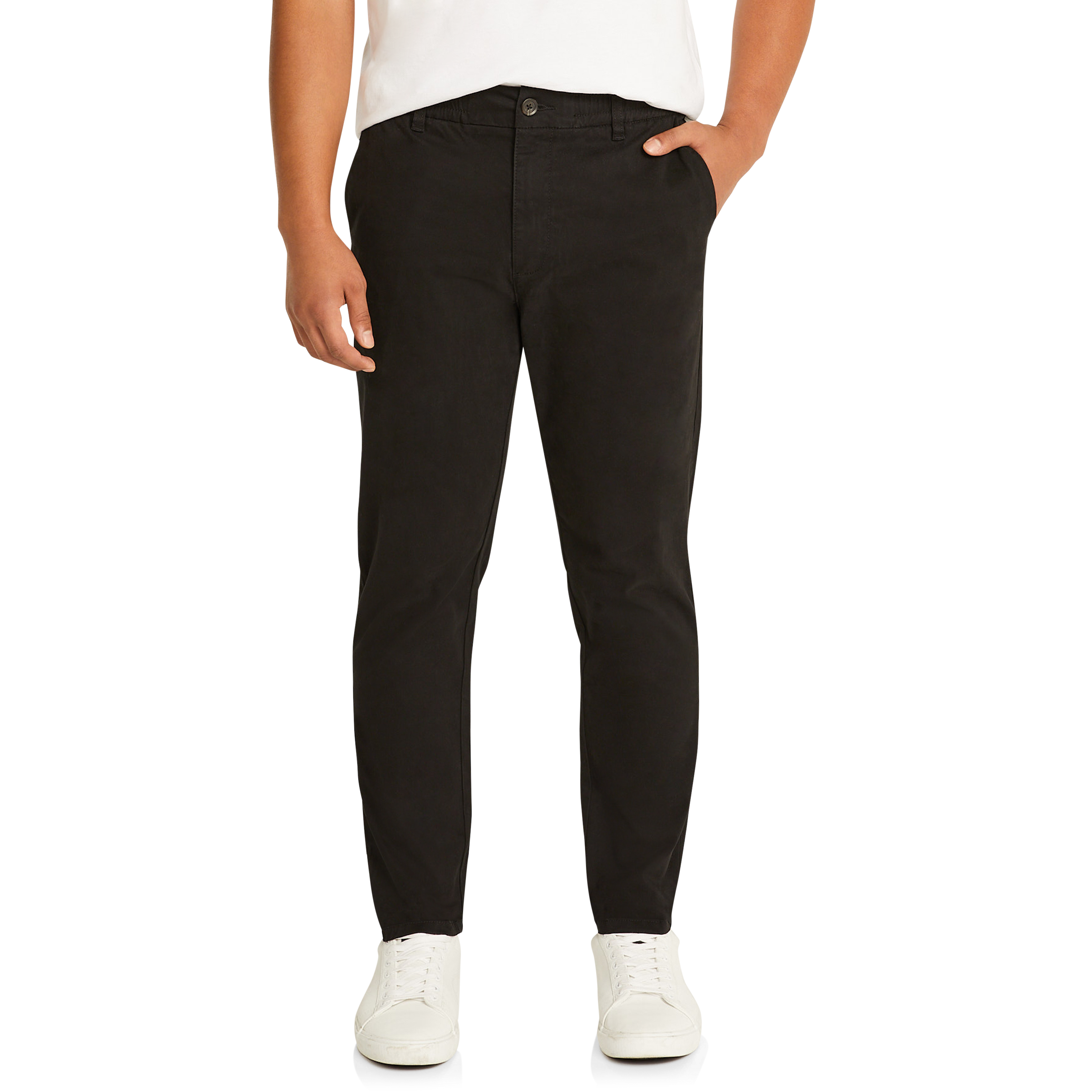 Buy online Black Cotton Chinos Casual Trousers from Bottom Wear for Men by  V-mart for ₹769 at 10% off | 2024 Limeroad.com