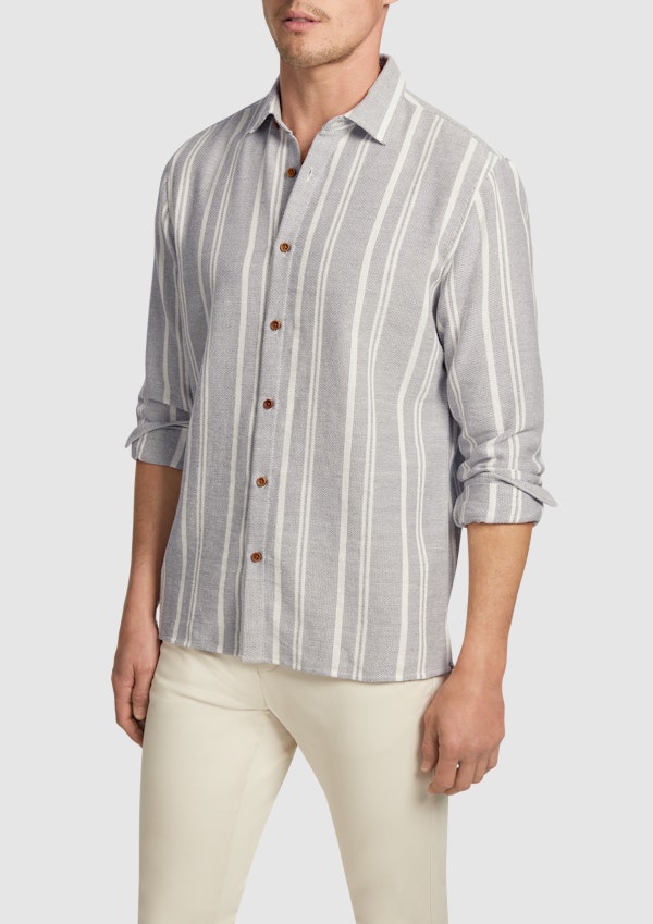 Light Blue Franco Classic Casual Shirt