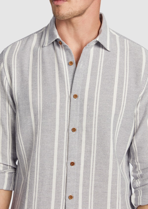Light Blue Franco Classic Casual Shirt