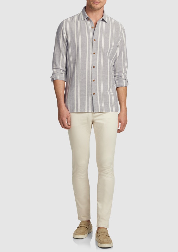 Light Blue Franco Classic Casual Shirt