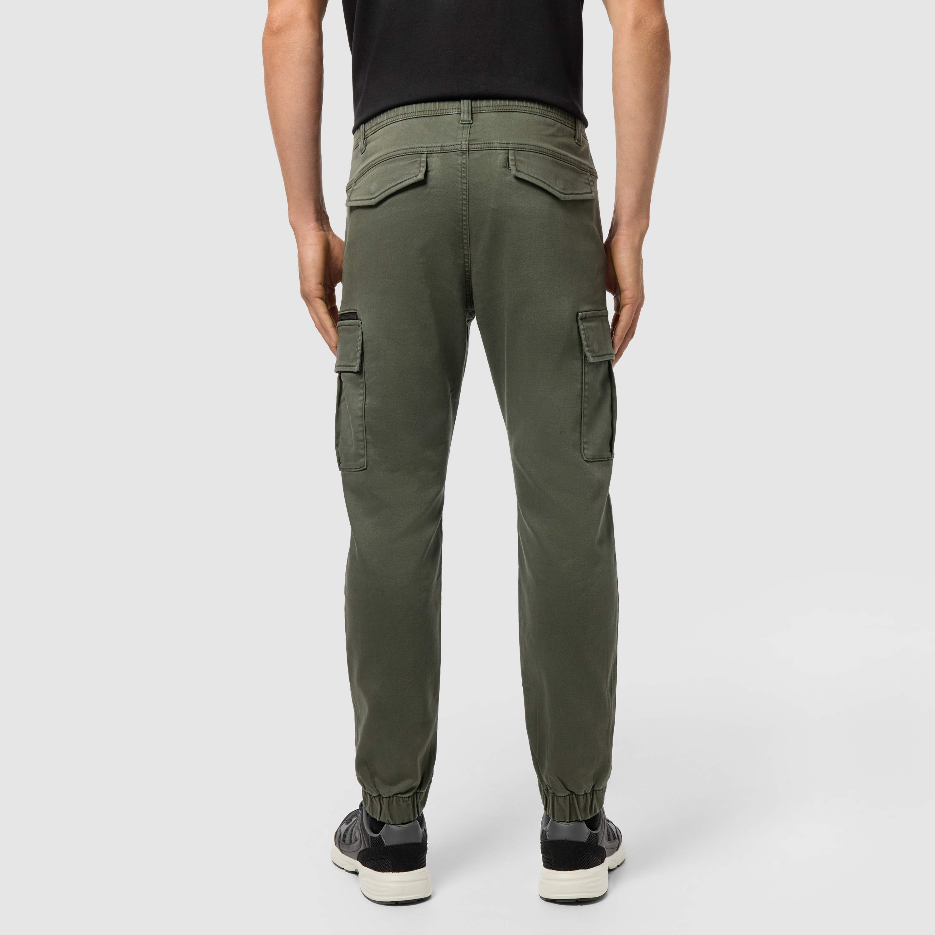Dark Green Arlo Stretch Cargo Jogger