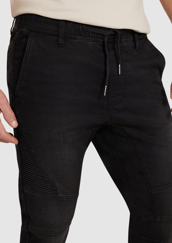 Onyx Stretch Denim Jogger