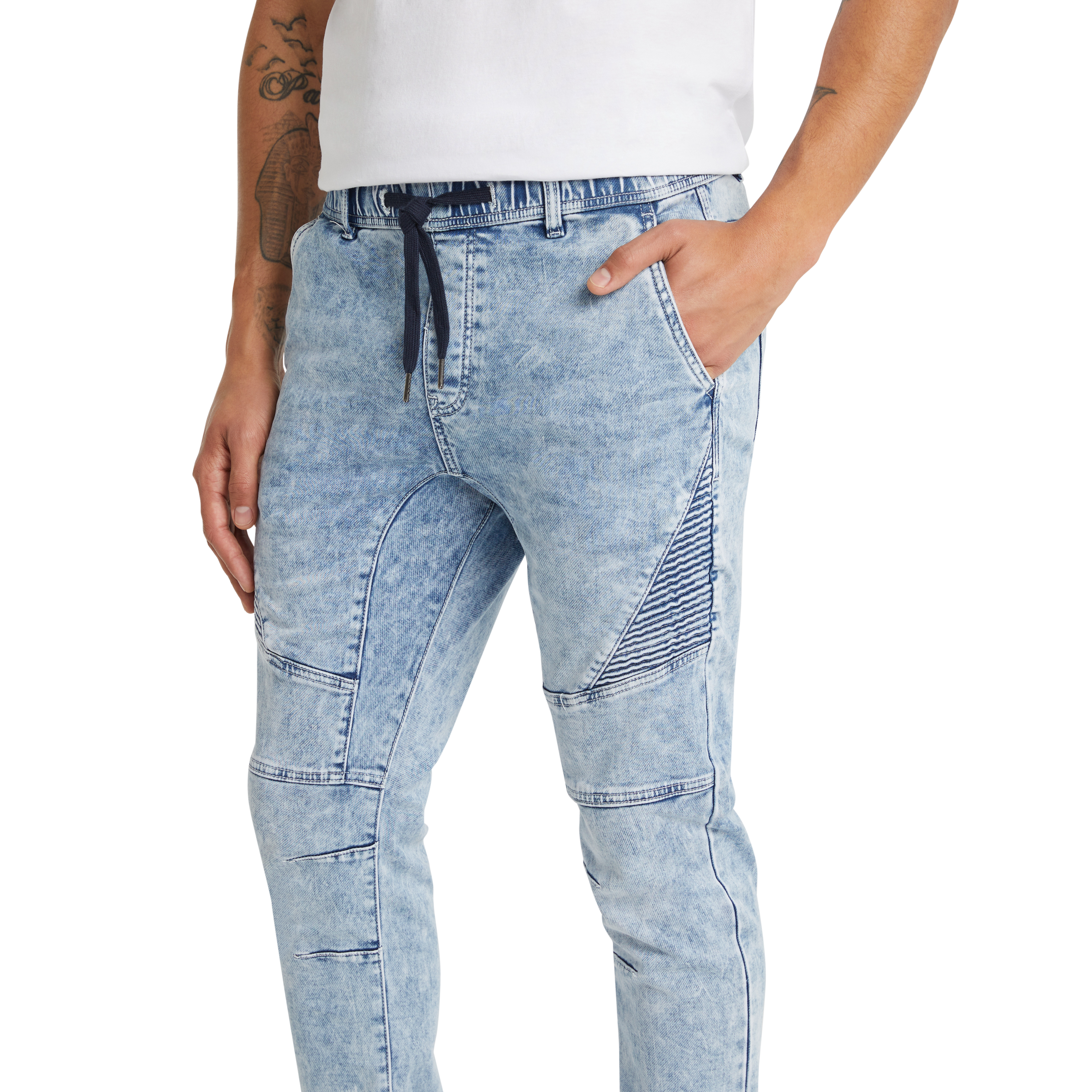 Onyx Stretch Denim Jogger