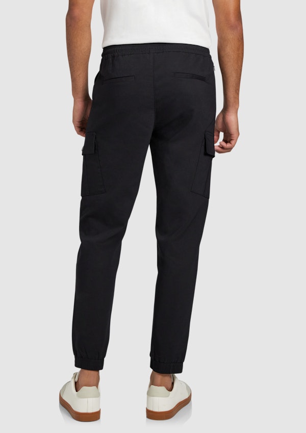 Black Rory Stretch Cargo Jogger