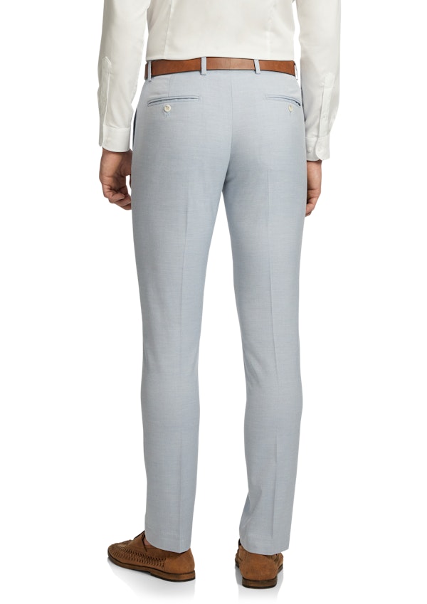 Light Blue Marlo Twill Skinny Suit