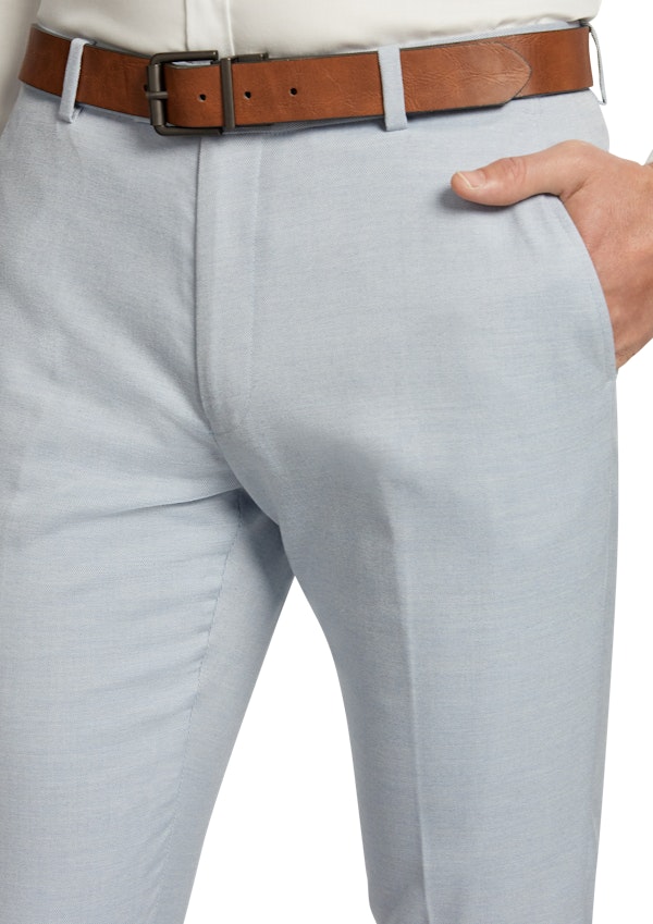 Light Blue Marlo Twill Skinny Suit