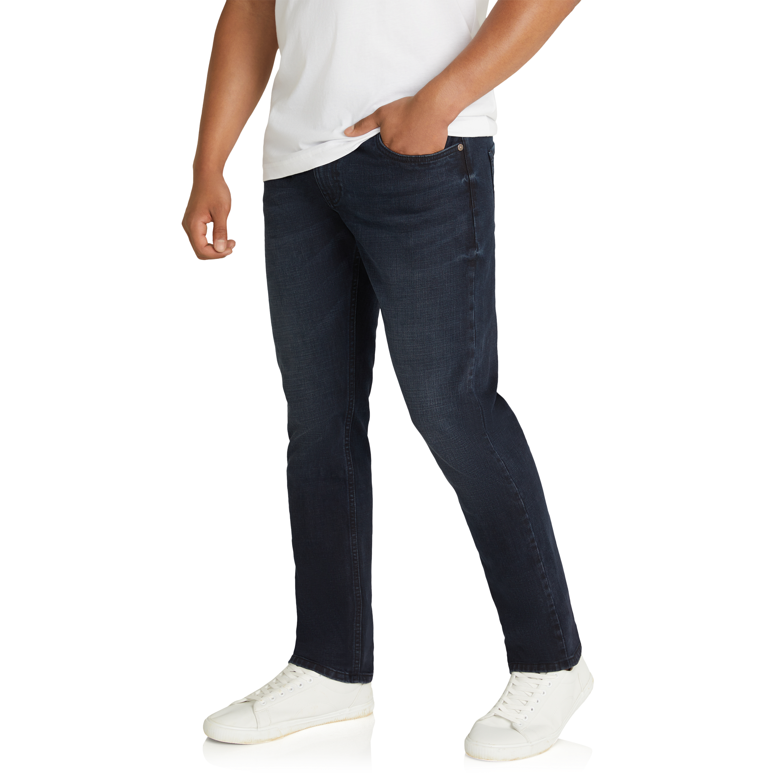 Dark Denim Avi Straight Stretch Jean