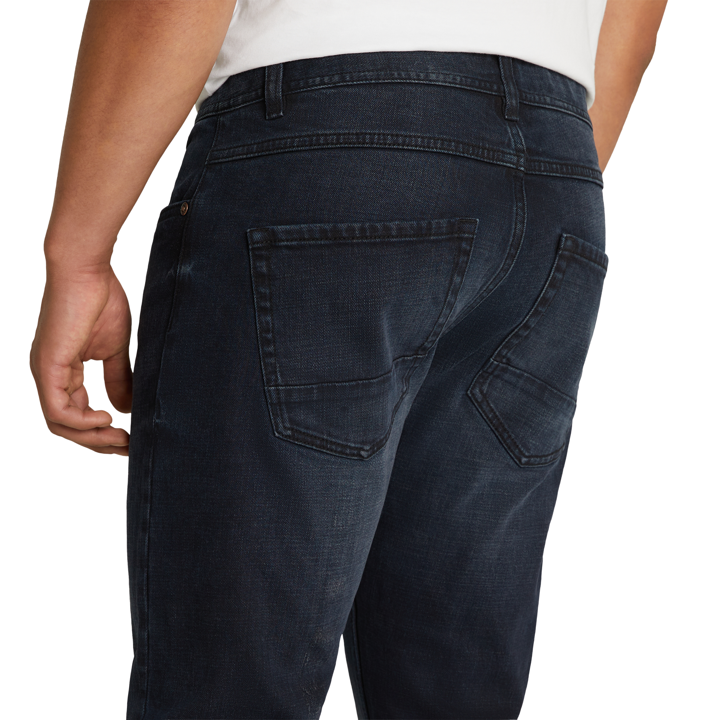Dark Denim Avi Straight Stretch Jean