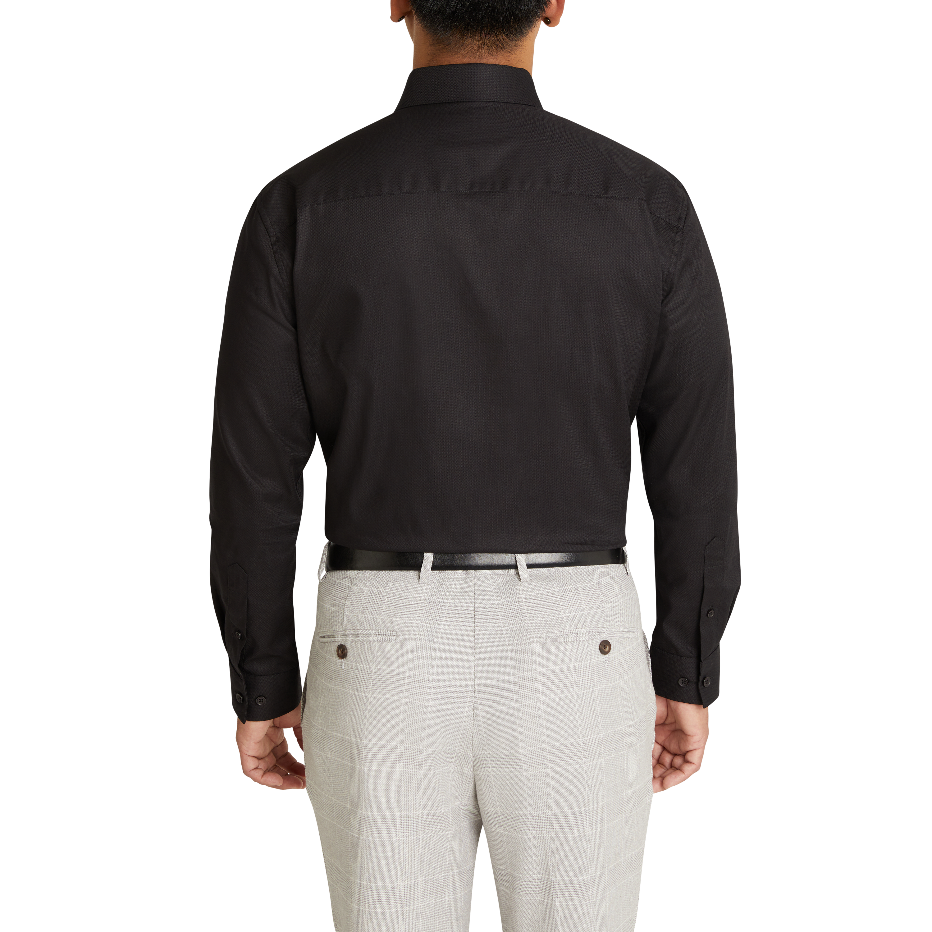 Black Cardiff Classic Dress Shirt