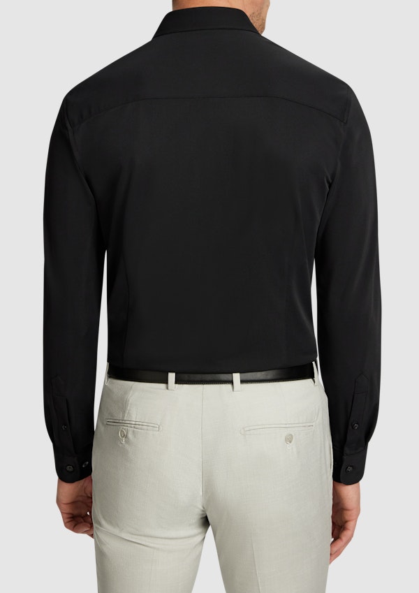 Black Creston Super Stretch Slim Dress Shirt