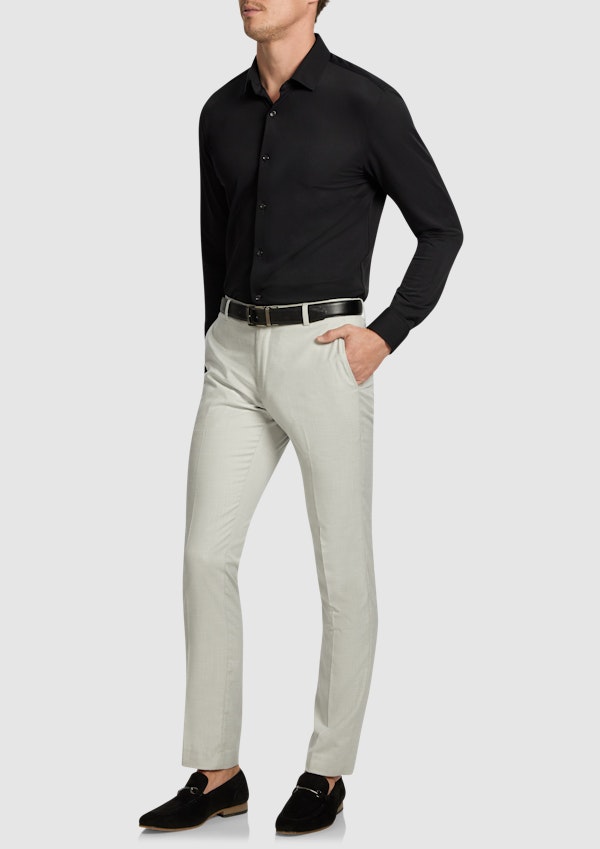 Black Creston Super Stretch Slim Dress Shirt