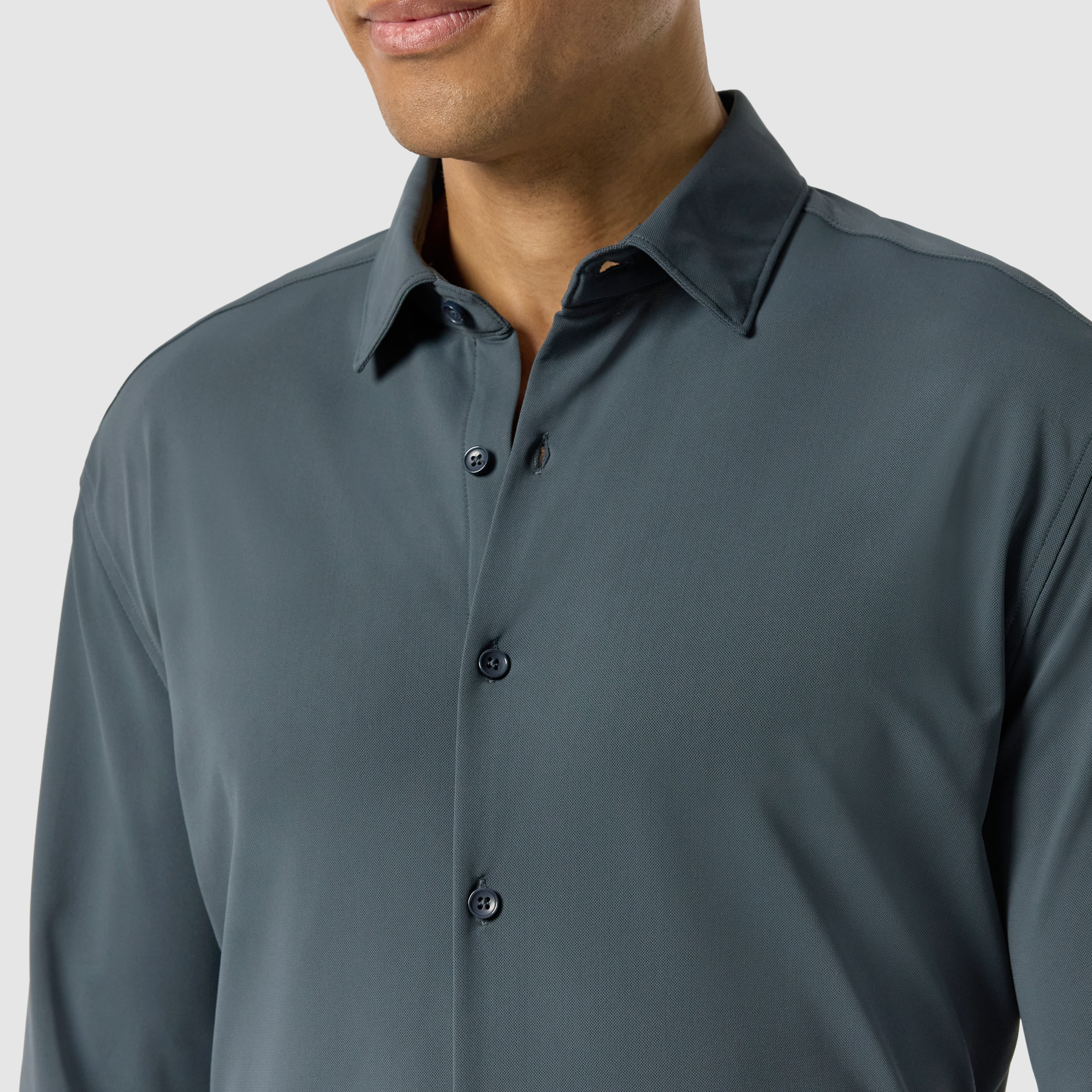 Petrol Green Creston Super Stretch Slim Dress Shirt