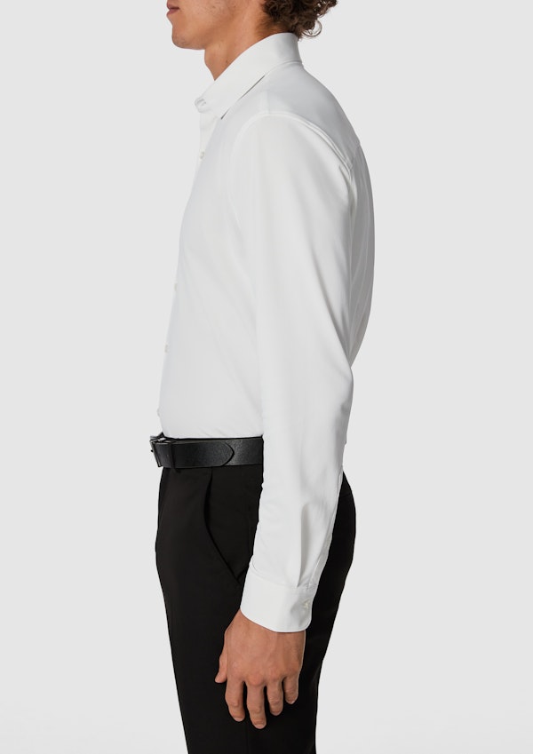 White Creston Super Stretch Slim Dress Shirt