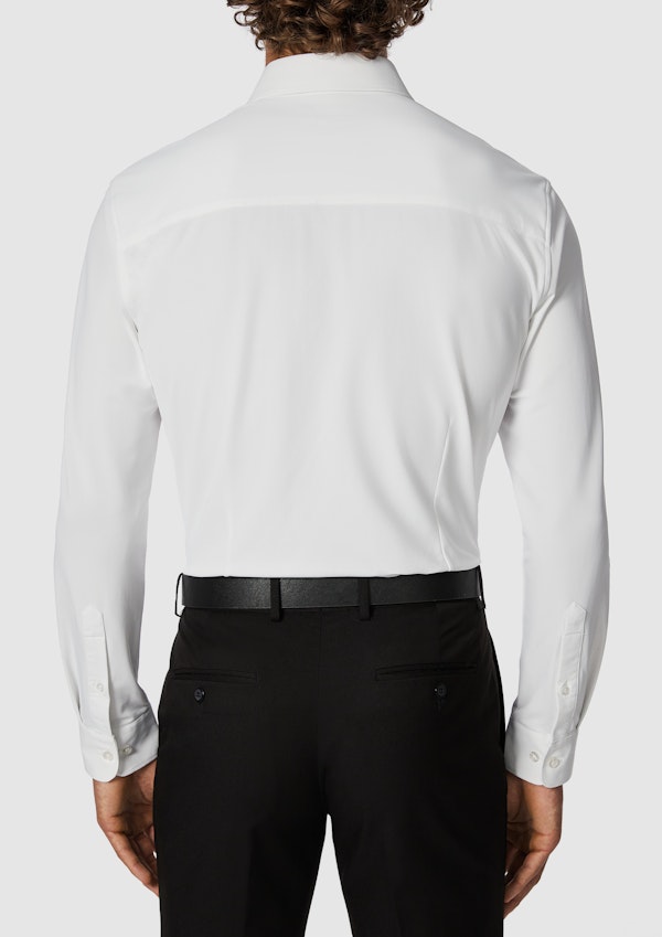 White Creston Super Stretch Slim Dress Shirt