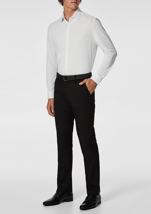 White Creston Super Stretch Slim Dress Shirt