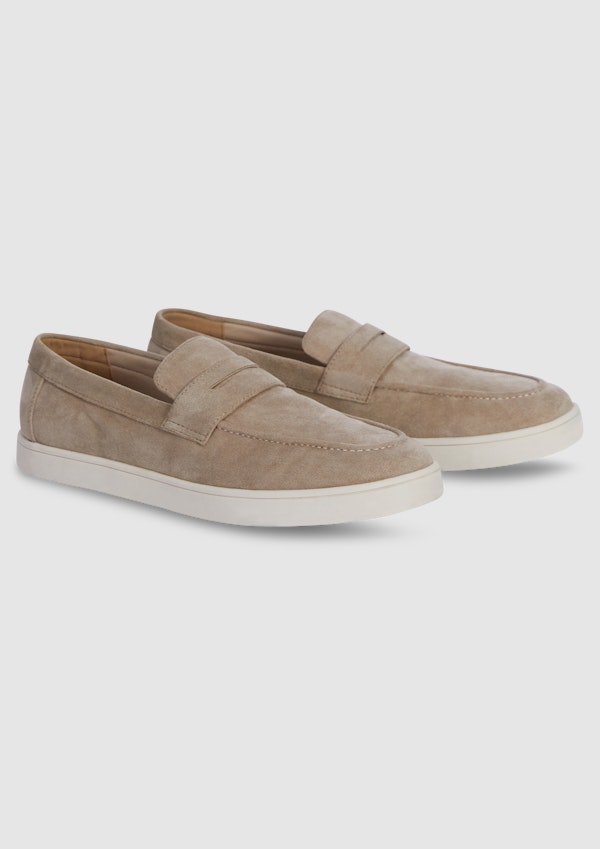 Hester Mock Suede Slip On Loafer