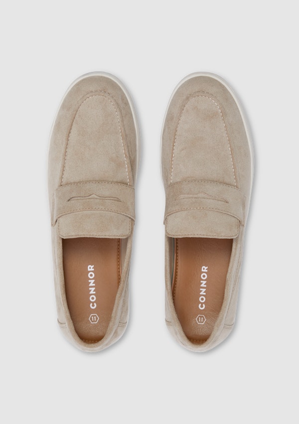 Hester Mock Suede Slip On Loafer