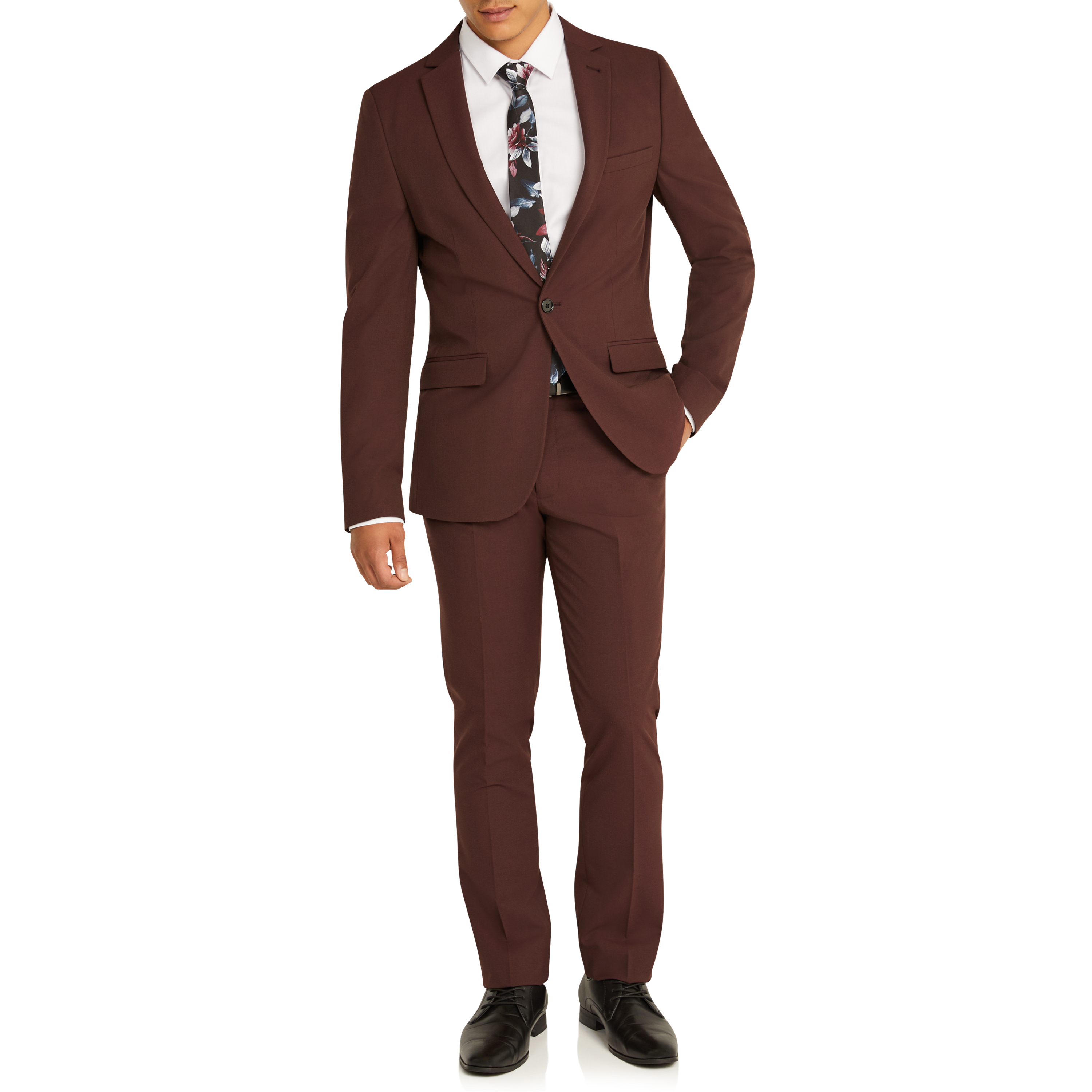 Wine Kingston Skinny Stretch Dress Pant Men's Bottom Connor AU