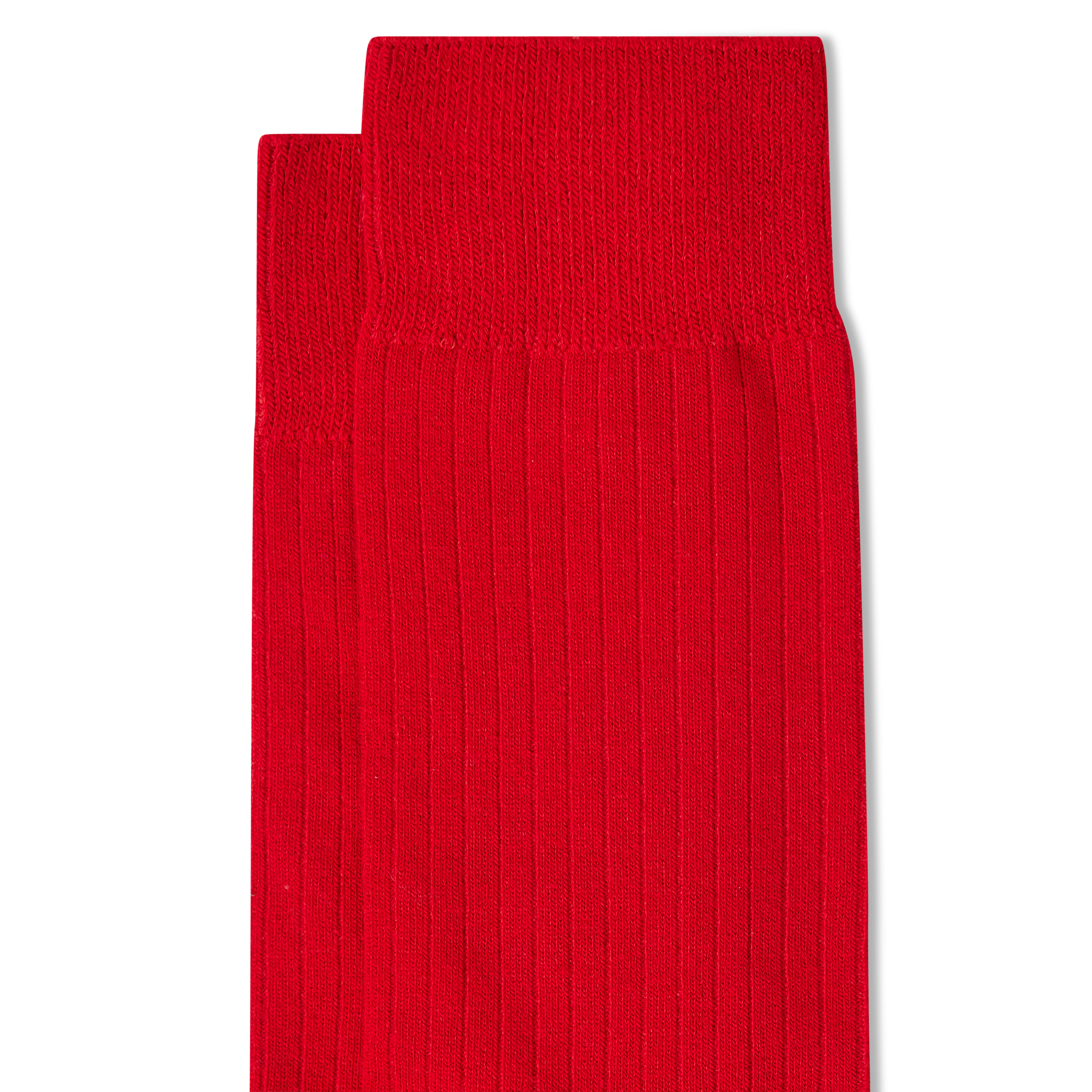 Red Rib Dress Sock