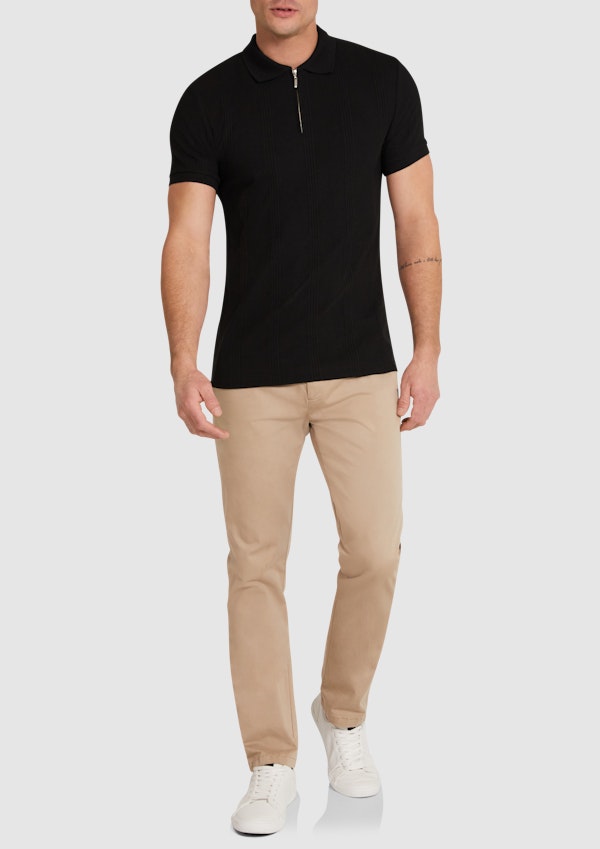Dario Quarter Zip Smart Polo
