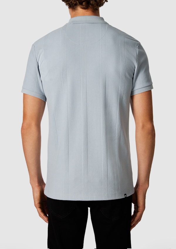 Light Blue Dario Quarter Zip Smart Polo