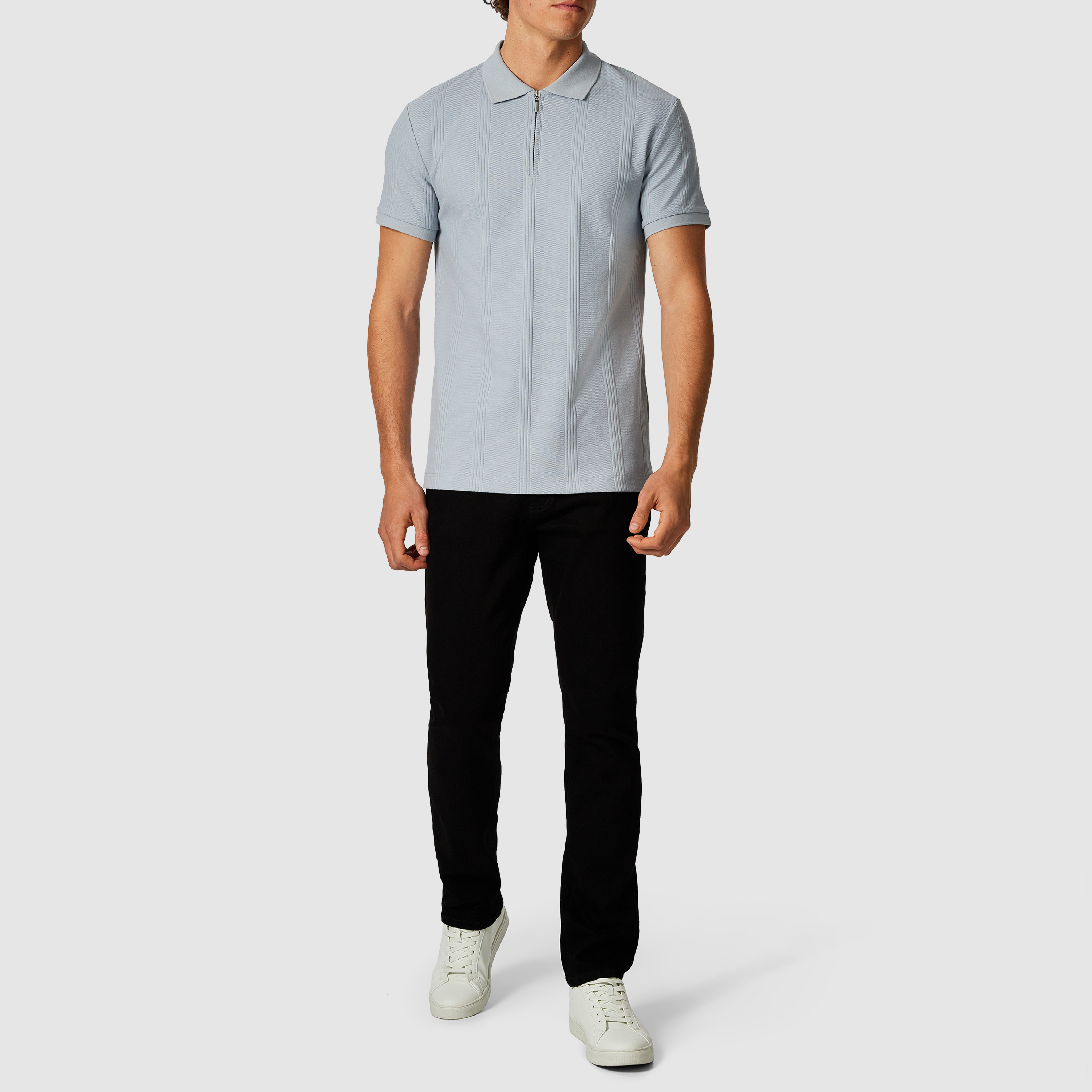 Dario Quarter Zip Smart Polo