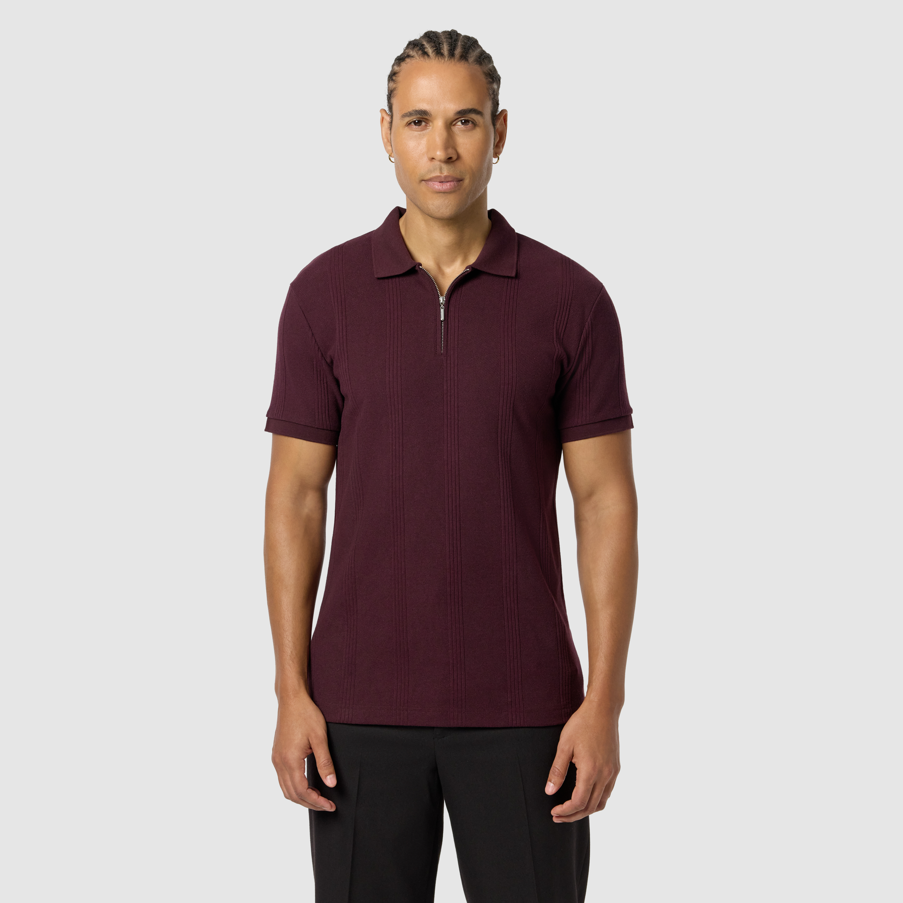 Dario Quarter Zip Smart Polo