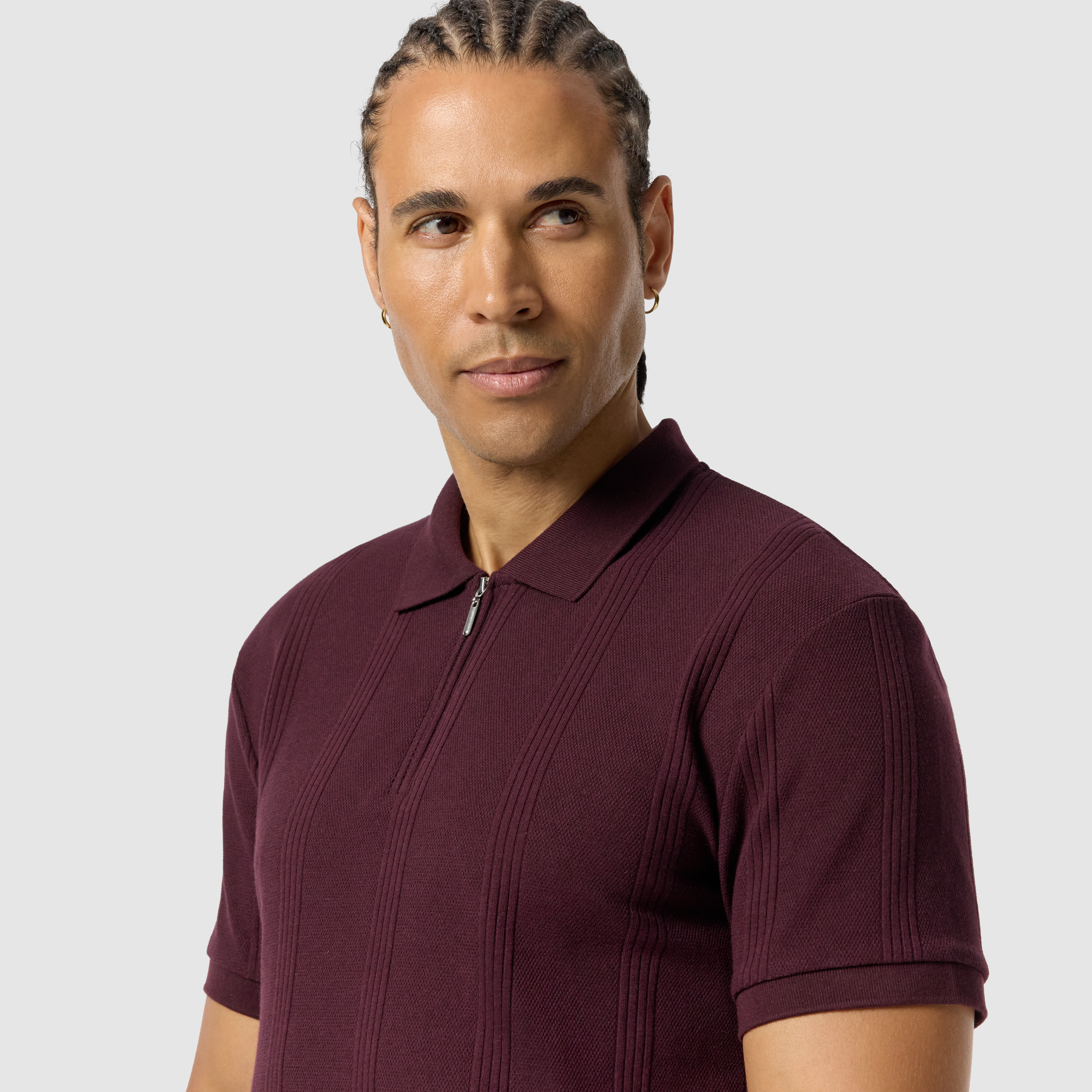 Dario Quarter Zip Smart Polo