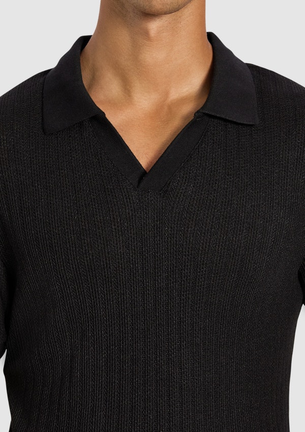Black Finley Smart Polo