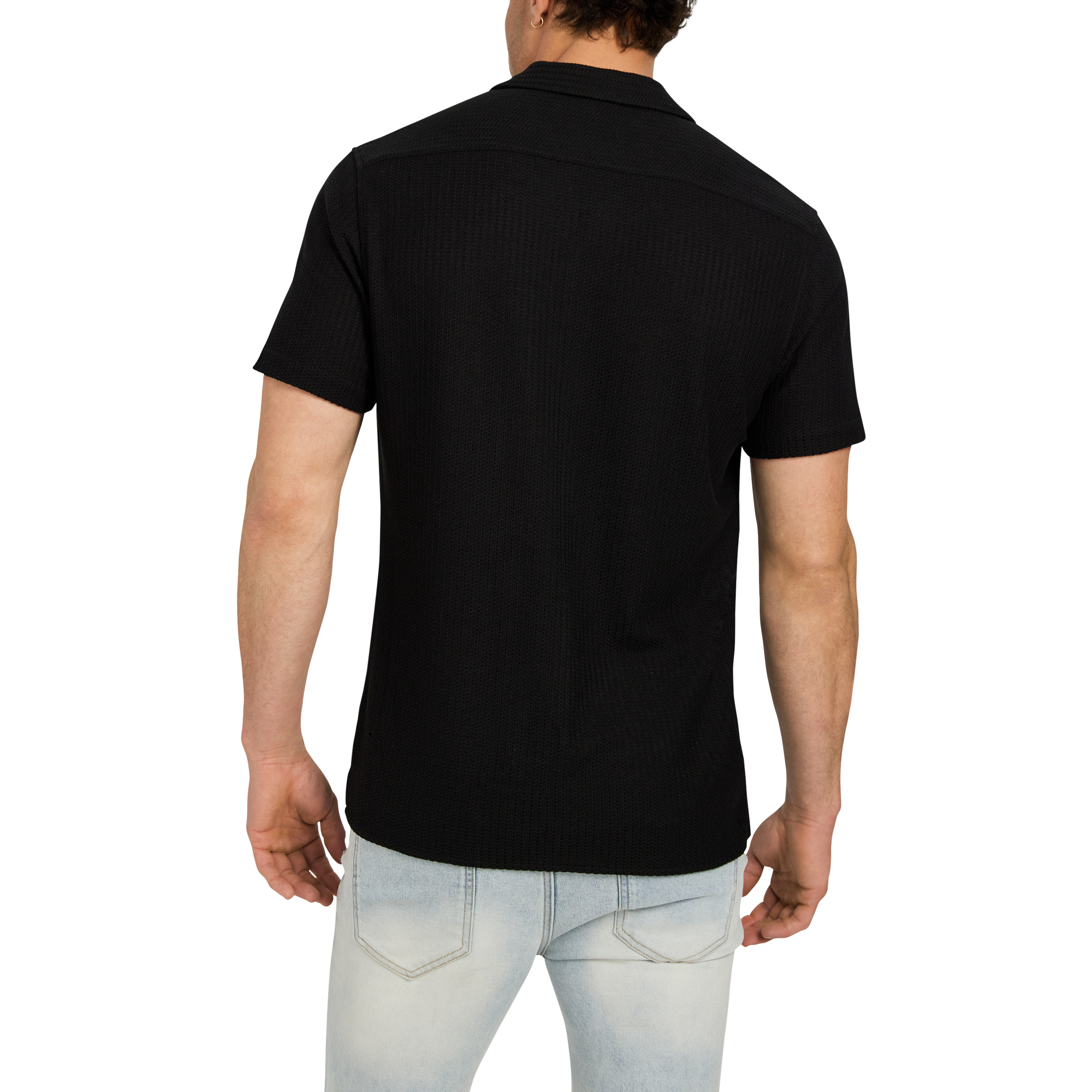 Black Matera Textured Shirt