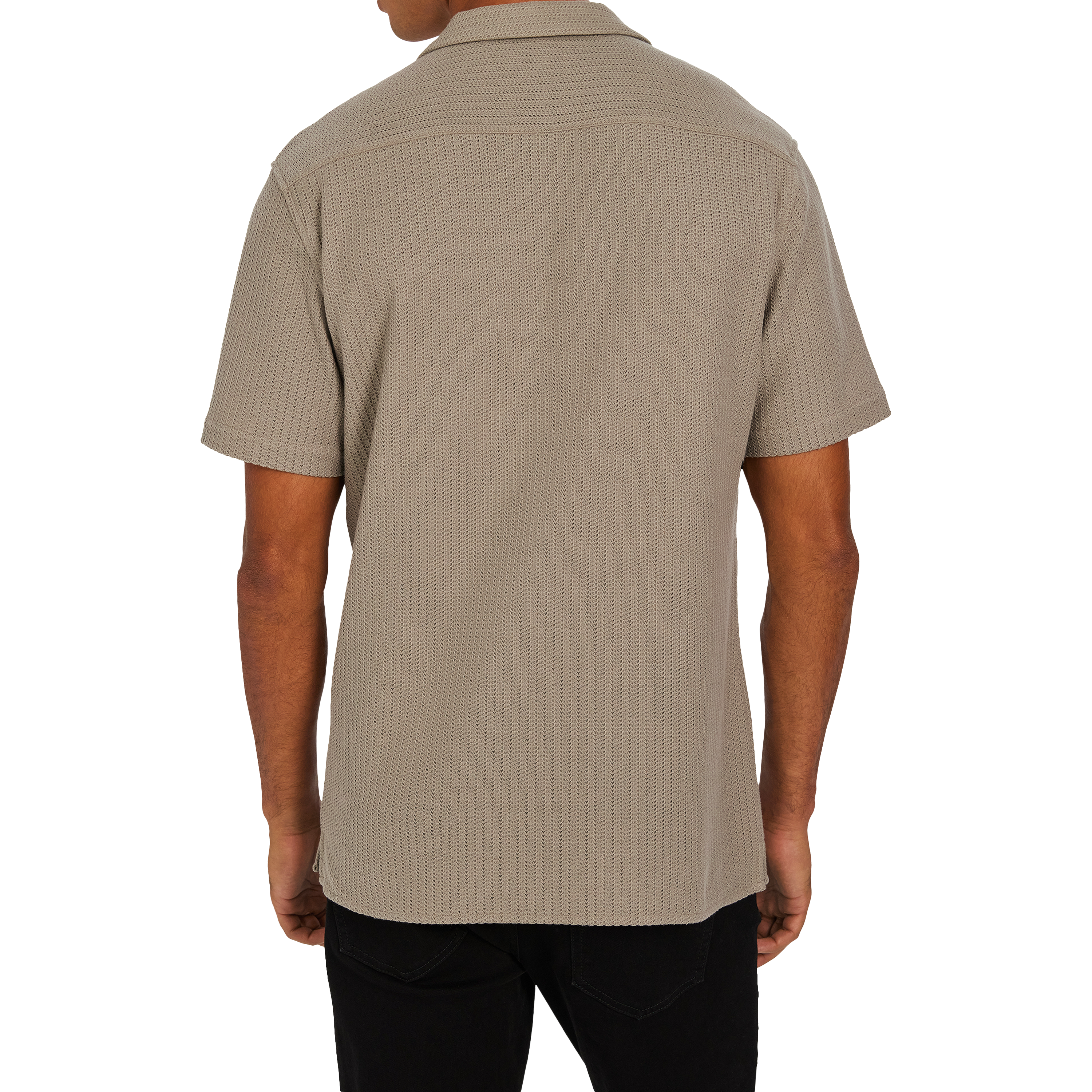 Khaki Matera Textured Shirt