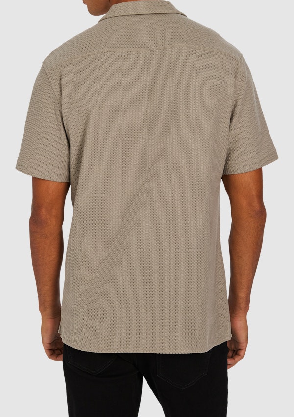 Khaki Matera Textured Shirt