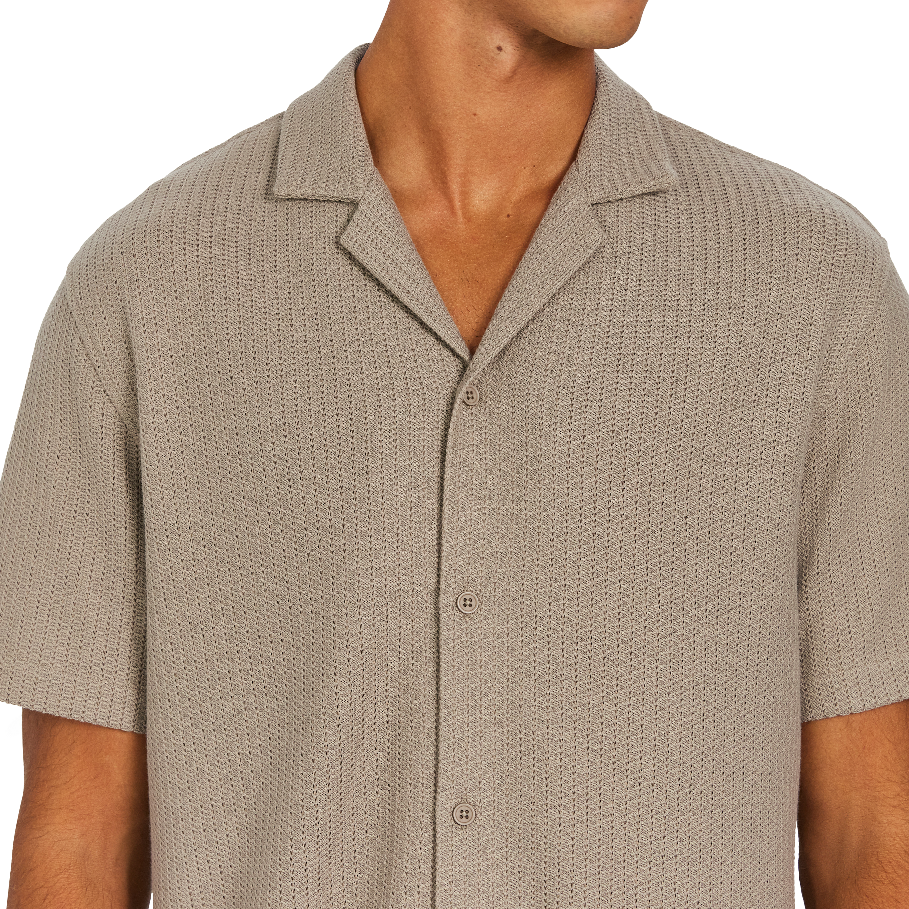 Khaki Matera Textured Shirt