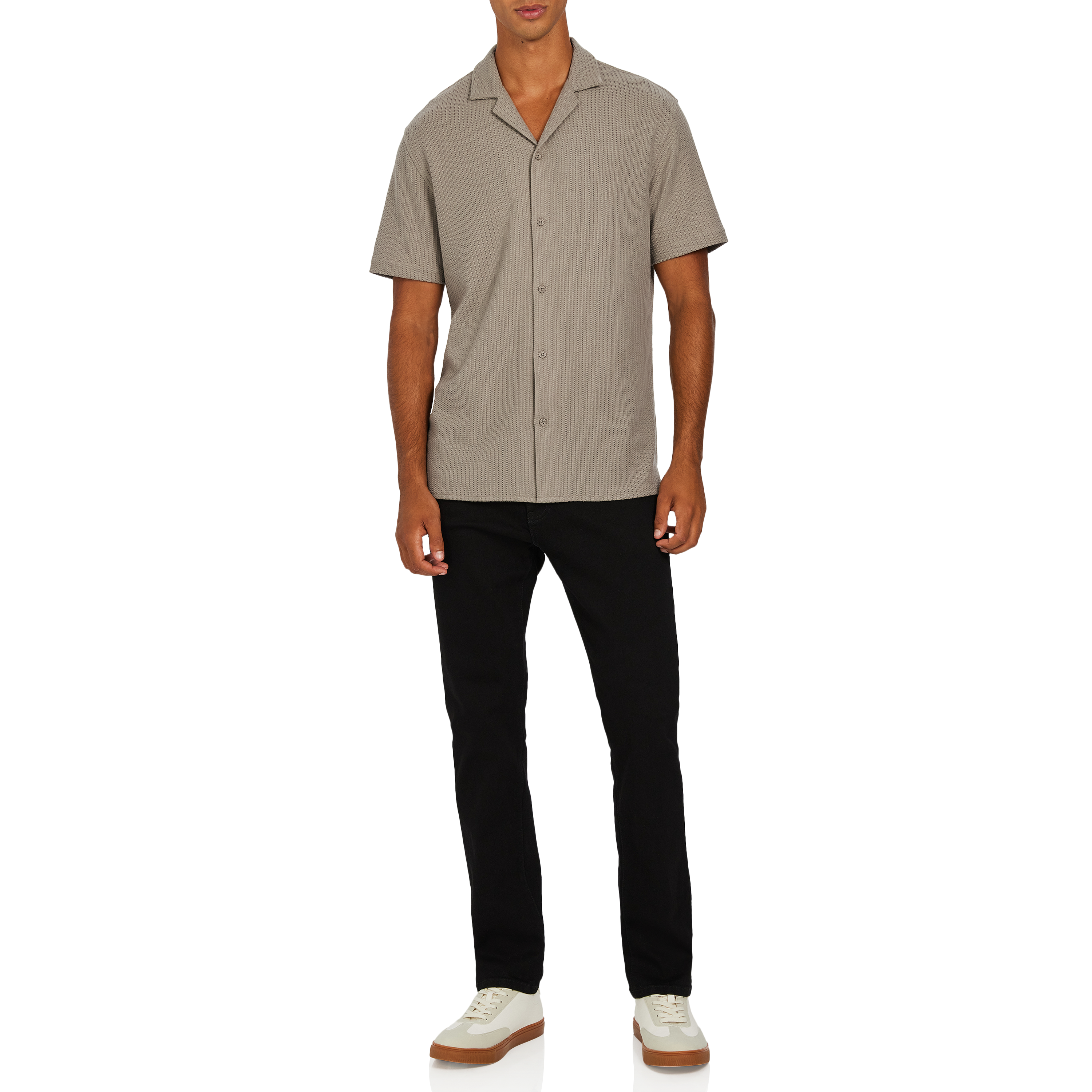 Khaki Matera Textured Shirt