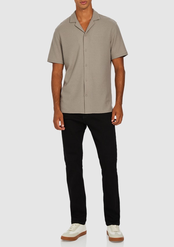 Khaki Matera Textured Shirt