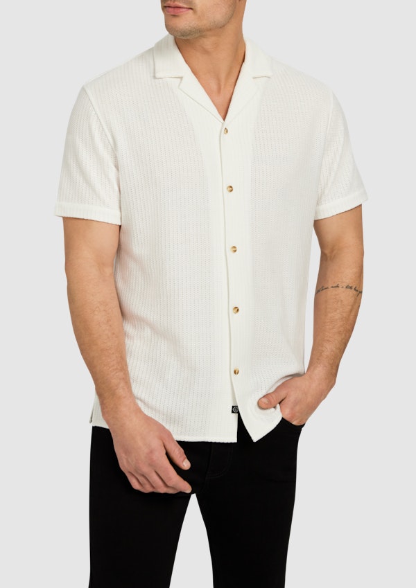 White Matera Textured Shirt