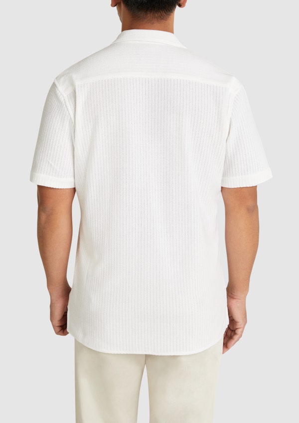 White Matera Textured Shirt